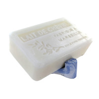Porte savon "Trident" teinté bleu 
